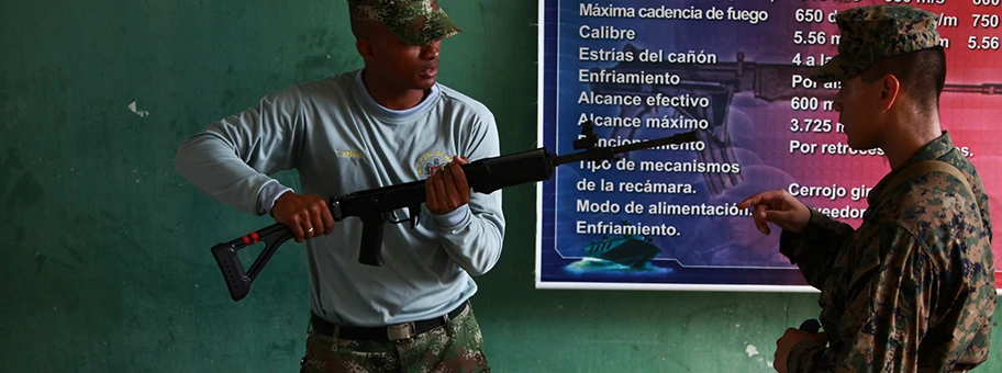 Colombian Marine Corps Training Base Covenas in Colombia, Aug. 13, 2010.