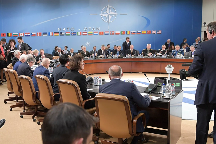 NATO-Treffen in Brüssel. April 2018.