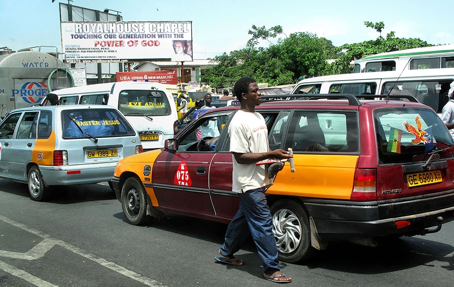 Strassenverkehr in Accra, der Hauptstadt von Ghana. Afrika ist weder ein hoffnungsloser Fall noch ein Wirtschaftswunder, zumal nicht als einheitliche Masse.