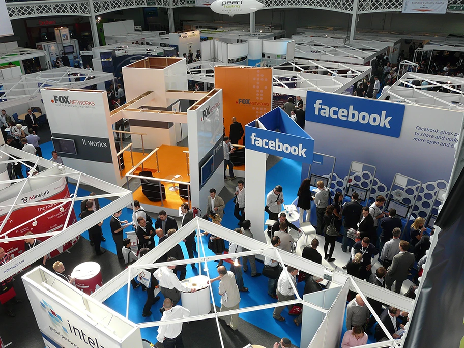 Facebook-Stand an der ad:tech 2010 in London.