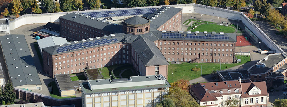 Luftbild der JVA Freiburg.