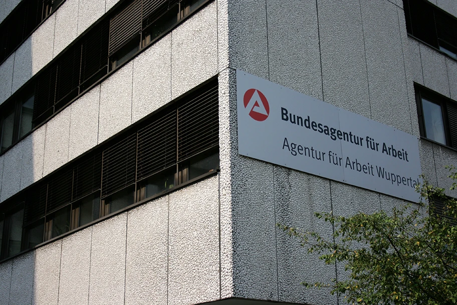 Agentur für Arbeit an der Hünefeldstrasse in Wuppertal.