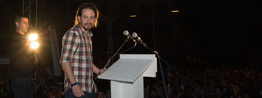 Pablo Iglesias Turrión in Madrid, Mai 2015.