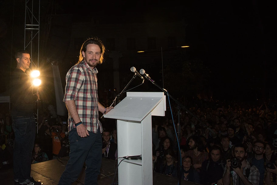 Pablo Iglesias Turrión in Madrid, Mai 2015.