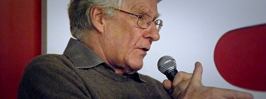 Der französische Philosoph Alain Badiou an der École Normale Supérieure (ENS) in Paris, Februar 2010.