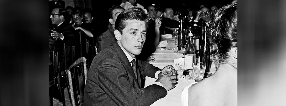 Alain Delon in Rom, 1961.