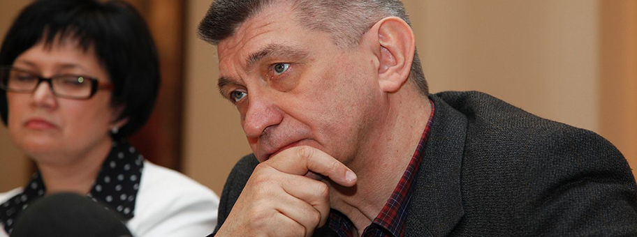 Der russische Regisseur Alexander Sokurov in Volgograd.