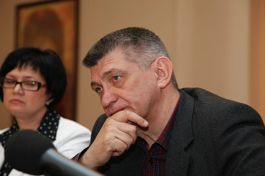 Der russische Regisseur Alexander Sokurov in Volgograd.