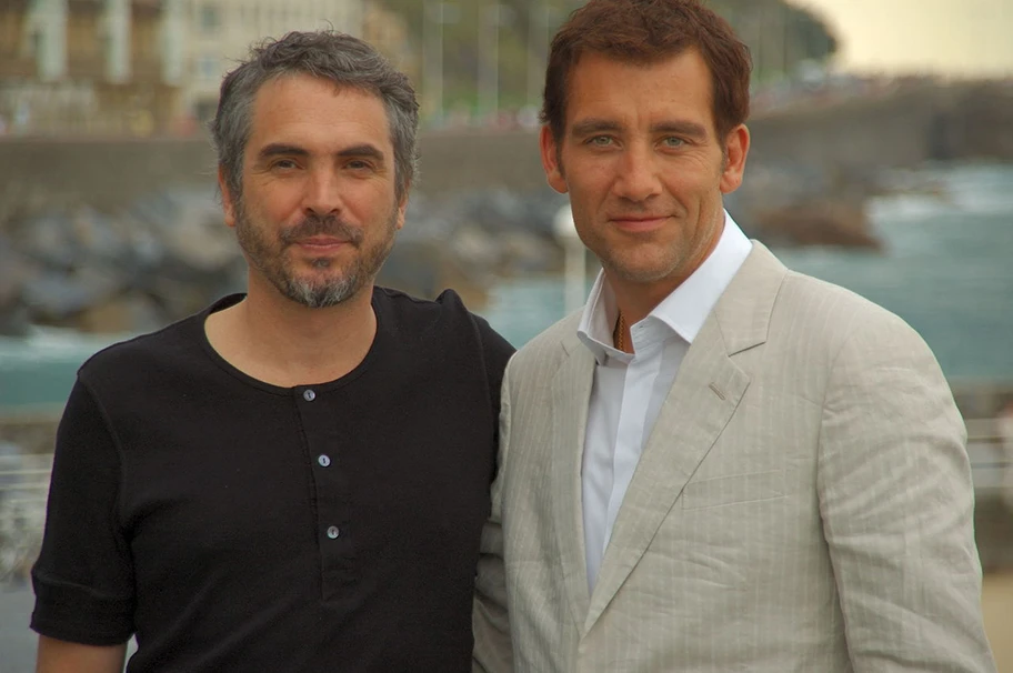 Der Regisseur von Children Of Men, Alfonso Cuarón und Clive Owen, der im Film den ehemaligen Aktivisten Theo Faron spielt.