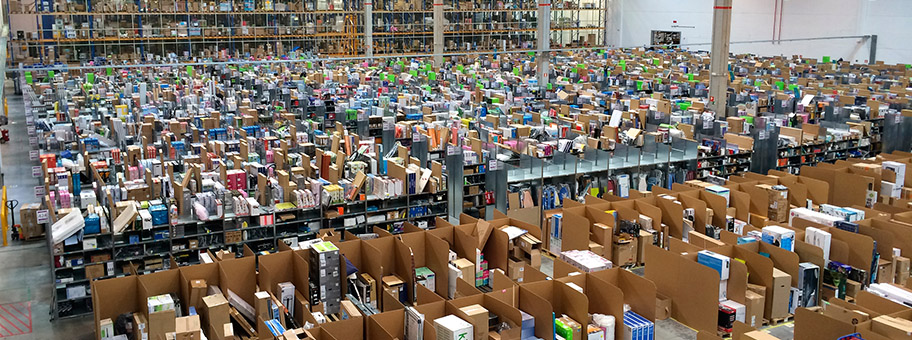 Logistikzentrum von Amazon in San Fernando de Henares, Madrid.
