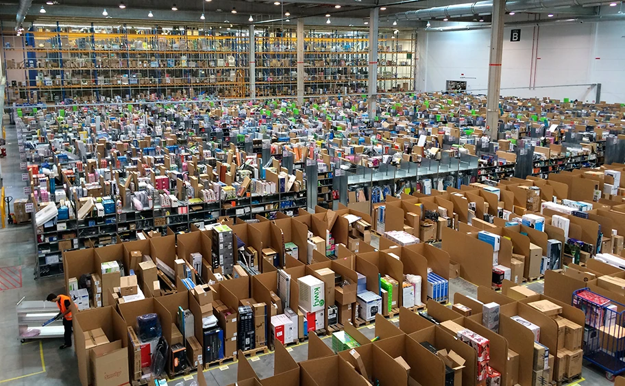 Logistikzentrum von Amazon in San Fernando de Henares, Madrid.