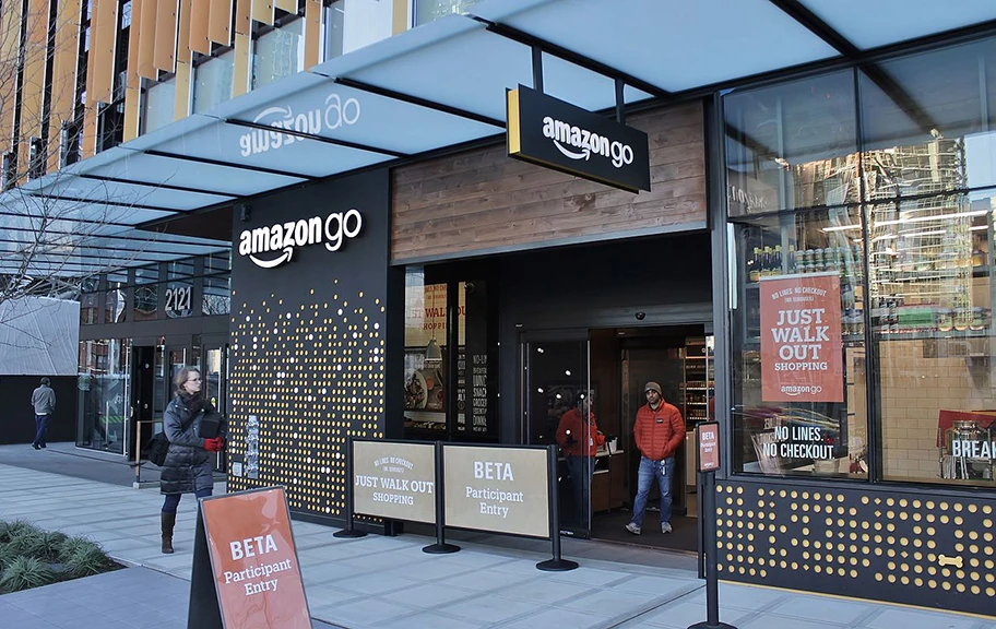 Amazon Go Shop in Seattle, USA.