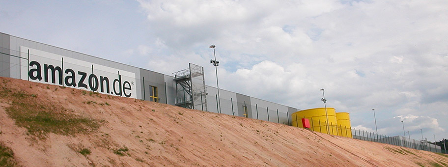 Logistikzentrum Amazon in Bad Hersfeld Gewerbegebiet «Blaue Liede».