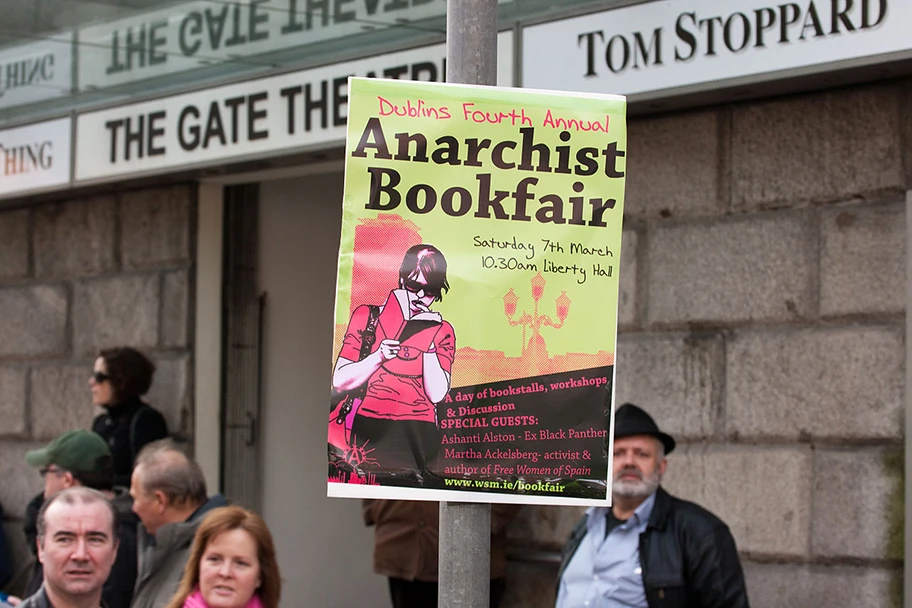 Anarchist Bookfair in Dublin 2008.