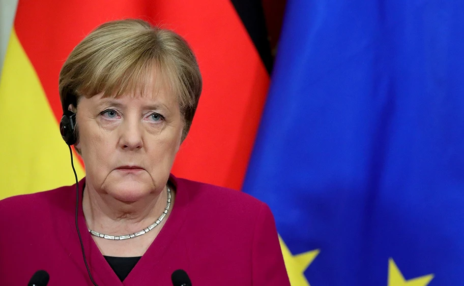 Die deutsche Kanzlerin Angela Merkel, Januar 2020.