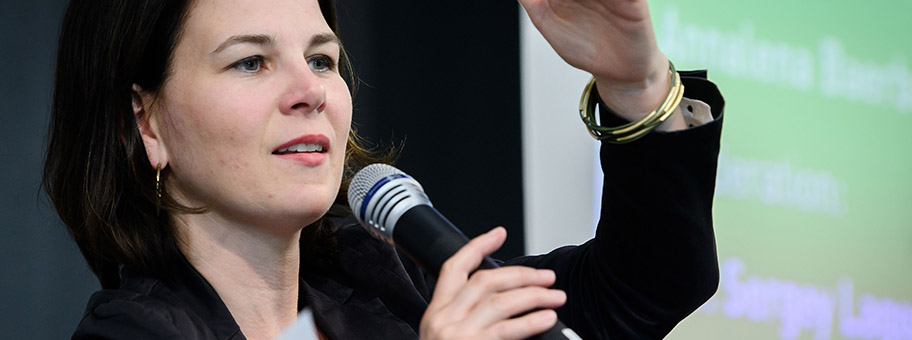 Annalena Baerbock an der Veranstaltung «Europa im Aufbruch?», Mai 2018 .