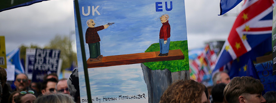 Anti-Brexit Demo, Oktober 2019.