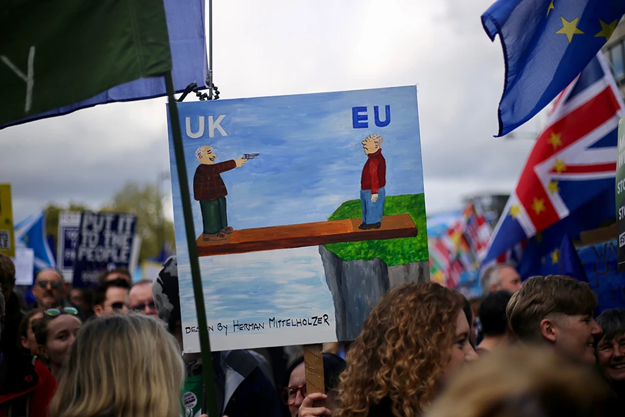 Anti-Brexit Demo, Oktober 2019.