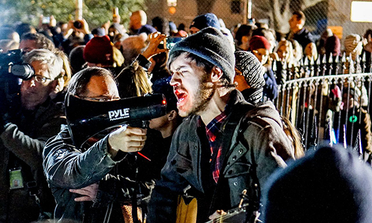 Anti-Trump Protest in Baltimore, 10. November 2016.