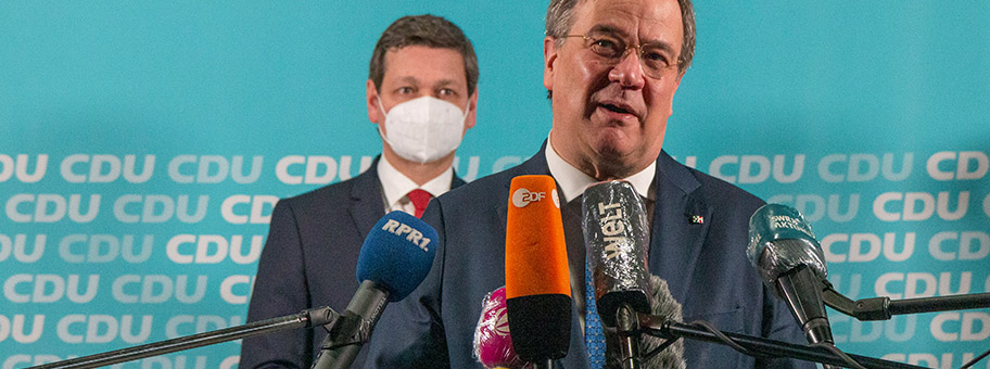 Armin Laschet beim Programmausschuss der CDU Rheinland-Pfalz am 23. Januar 2021.