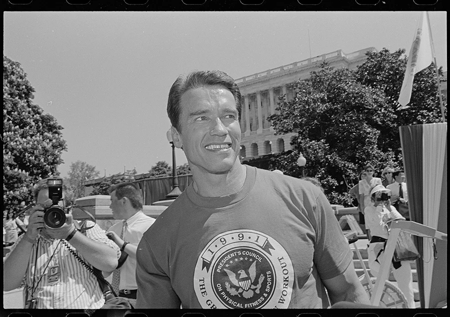 Arnold Schwarzenegger in Washington, Mai 1991.