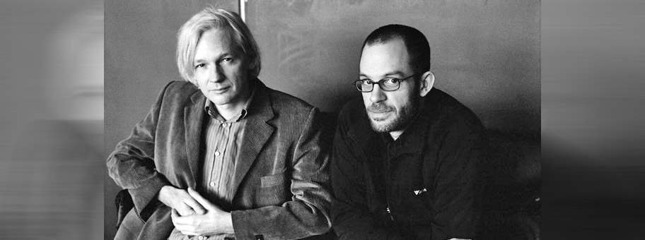 Julian Assange und Daniel Domscheit-Berg.