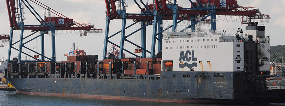 Die Atlantic Cartier im Hafen von Göteborg, Juli 2010.