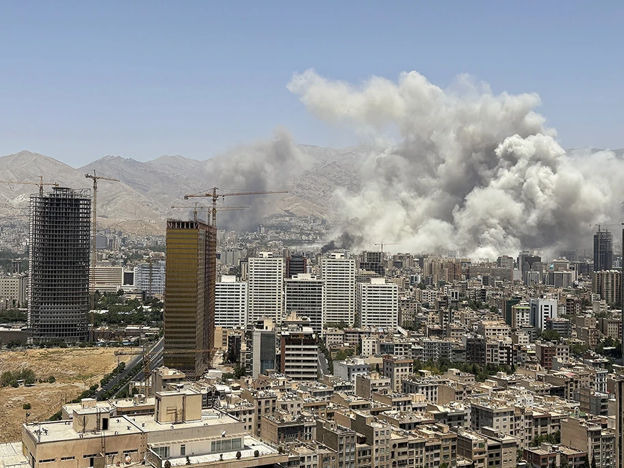 Israelischer Luftschlag auf Tehran, 24. Juni 2025.