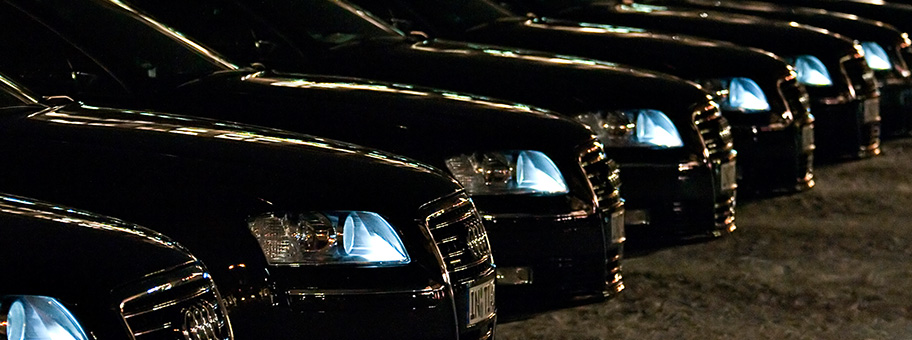 Audi Limousinen Flotte an der «Cinema For Peace» Gala in Berlin.