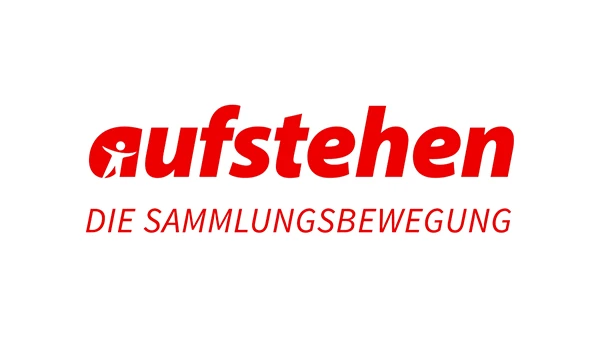 Logo der (linken) deutschen Sammlungsbewegung aufstehen.