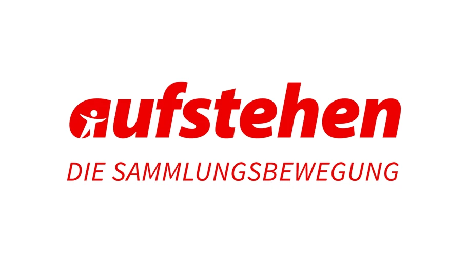 Logo der (linken) deutschen Sammlungsbewegung aufstehen.