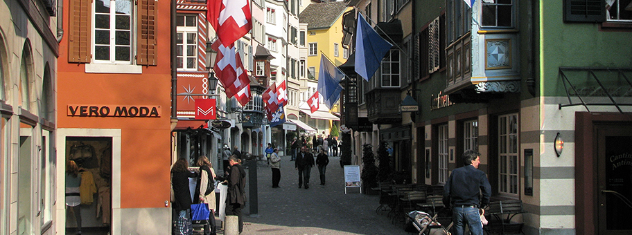 Augustinergasse im Lindenhofquartier, Zürich.