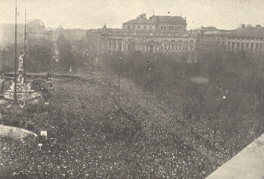 Ausrufung der Republik Deutschösterreich, November 1918.