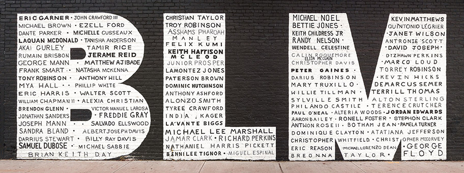 Black Lives Matter Mural in Greenpoint, Brooklyn.