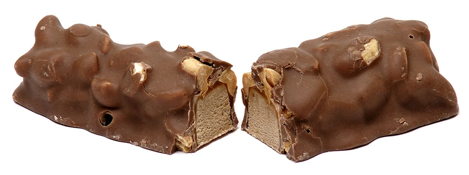 Klassischer Designer Food mit Glucose-Fructose-Sirup, der unter anderem zu Fettleibigkeit führen kann. Der Schokoriegel «Baby Ruth» des Schweizer Nahrungsmittelkonzerns Nestlé.