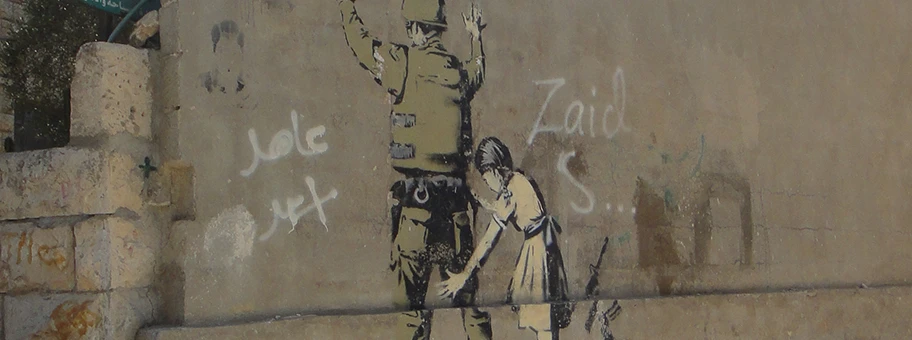 Street Art von Banksy in Bethlehem.
