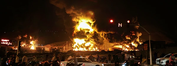 Bombeneinschlag in Teheran am 15. Juni 2025.