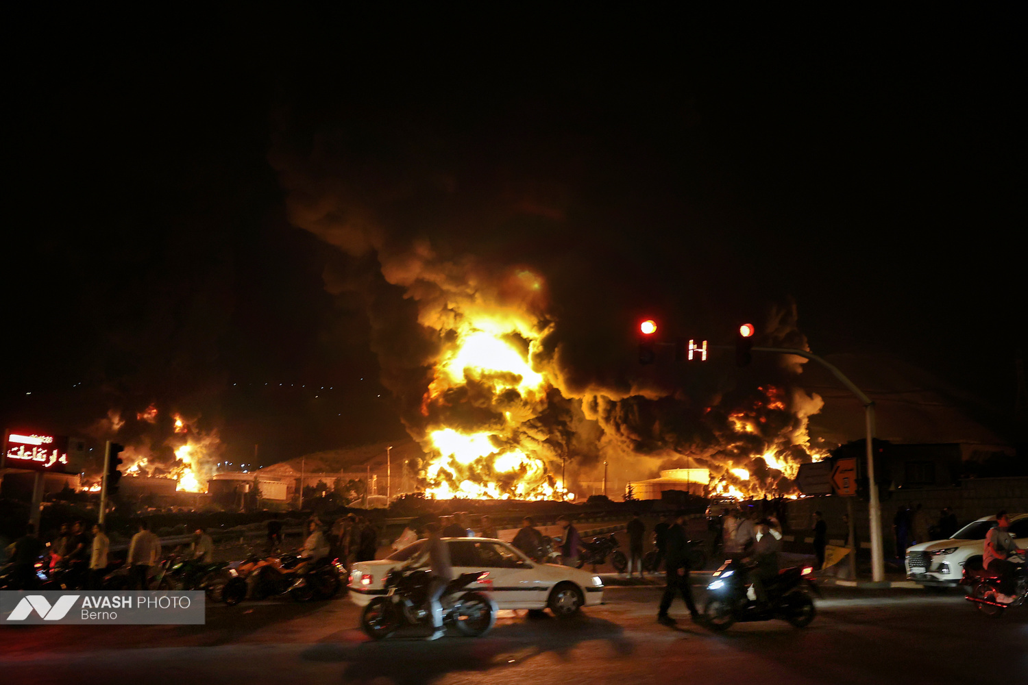 Bombeneinschlag in Teheran am 15. Juni 2025.