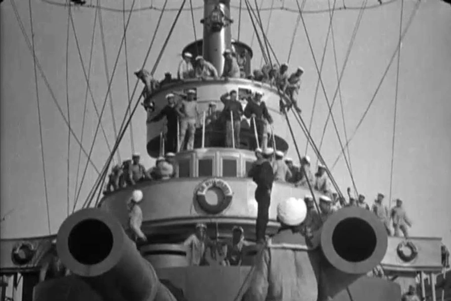 Szene aus dem Film «Panzerkreuzer Potemkin» von Sergei Eisenstein (1925).