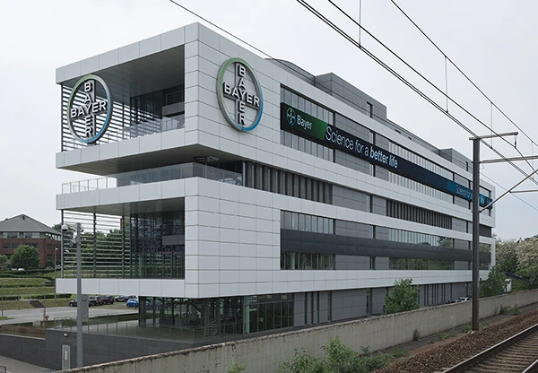 Bayer-Gebäude in Diegem, Belgien.