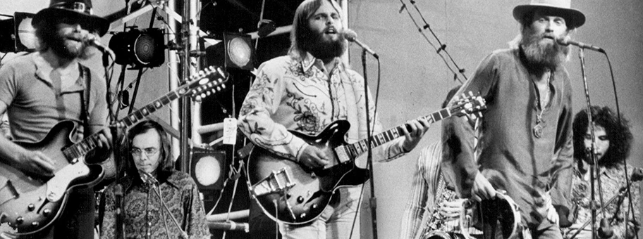 Die Beach Boys live im Central Park, Juli 1971.