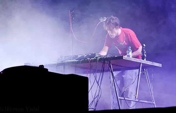 Beardyman bei einem Live-Auftritt am Cruïlla Festival in Barcelona.