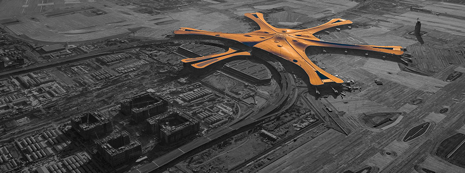 Der Flughafen Daxing in Peking, Januar 2019.