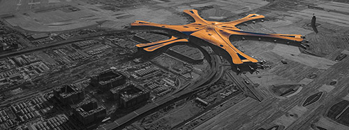 Der Flughafen Daxing in Peking, Januar 2019.