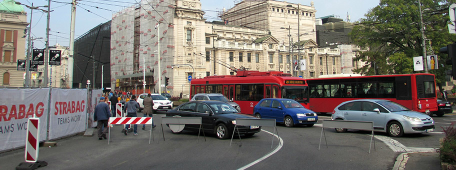 Das Nationaltheater in Belgrad an der Francuska Strasse, Oktober 2018.