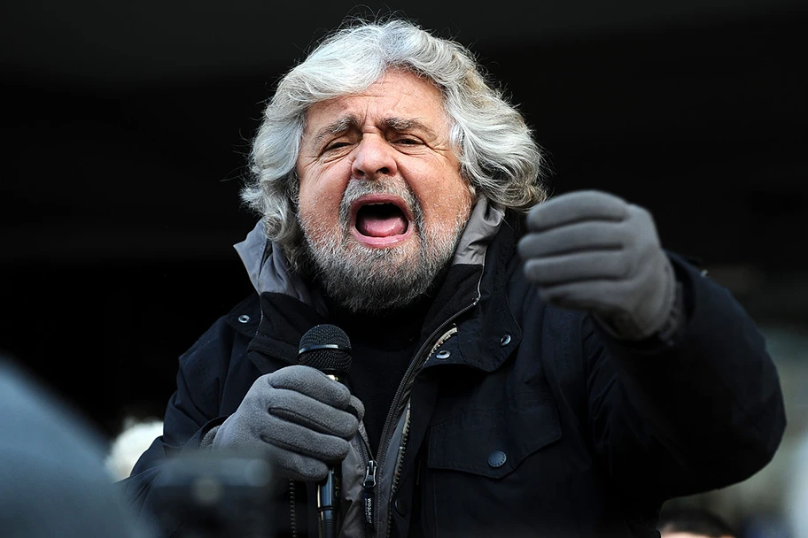 Die selbsternannte Bürgerbewegung des Komikers Beppe Grillo hat bei den Parlamentswahlen das beste Einzelergebnis eingefahren.