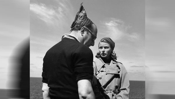 Ingrid Bergman und Roberto Rossellini beim Dreh zum Film «Stromboli», 1949.