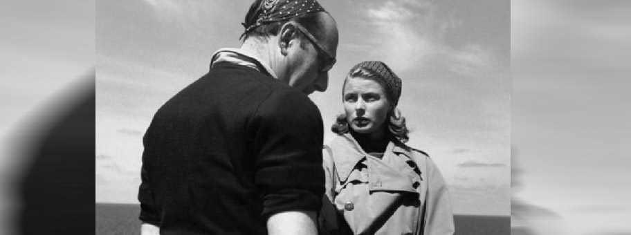 Ingrid Bergman und Roberto Rossellini beim Dreh zum Film «Stromboli», 1949.