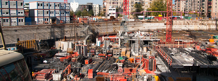 Baustelle der Mall of Berlin, Oktober 20212.