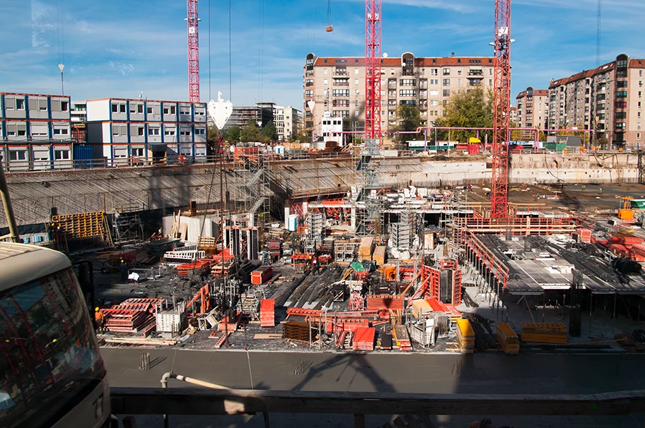 Baustelle der Mall of Berlin, Oktober 20212.